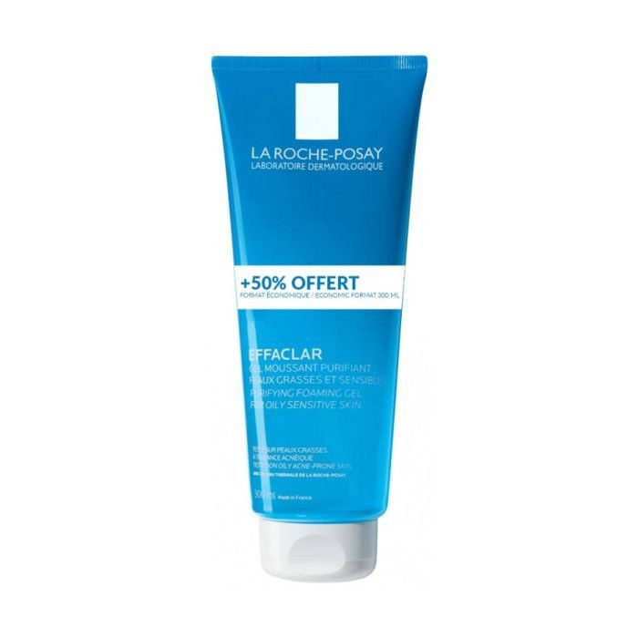 Gel Moussant - La Roche-Posay - Effaclar - 300ml - Peau Grasse - Acnéique - Sans Alcool